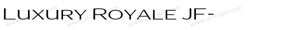 Luxury Royale JF字体转换